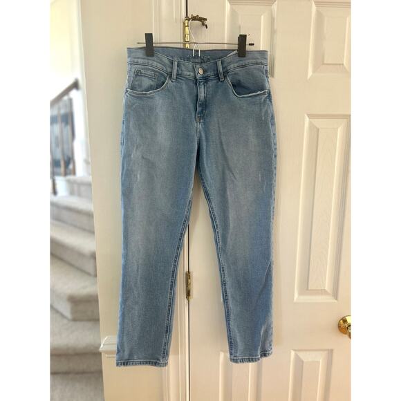 Mott & Bow Light Blue Wash Straight Leg Boyfriend Jeans (30/27) - Picture 1 of 5
